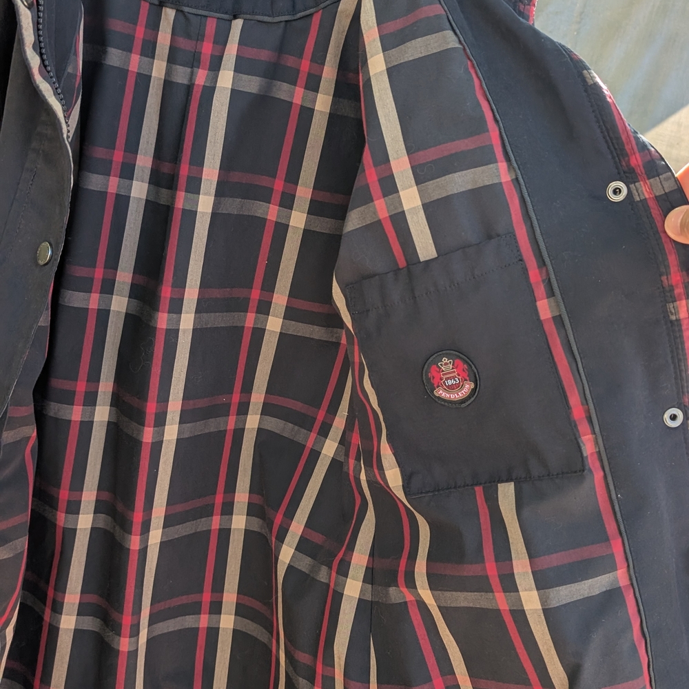 Pendleton Women's Black Rain Jacket With Plaid Li… - image 4